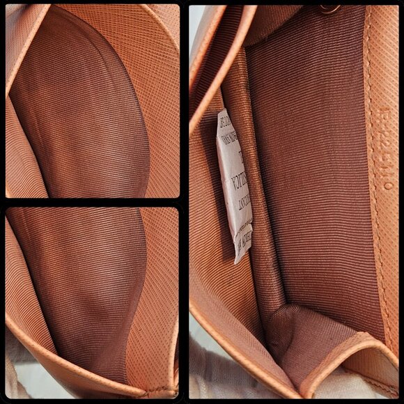 Salvatore Ferragamo  Peach Bifold Wallet / Card holder - Picture 17 of 17